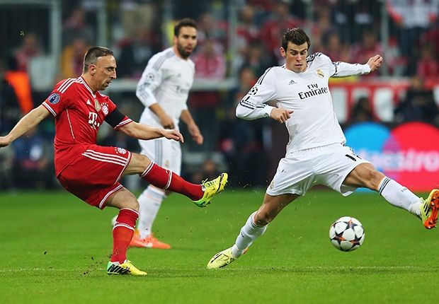 Franck Ribery Gareth Bale Bayern Munich Real Madrid Champions League Semi Final 04292014