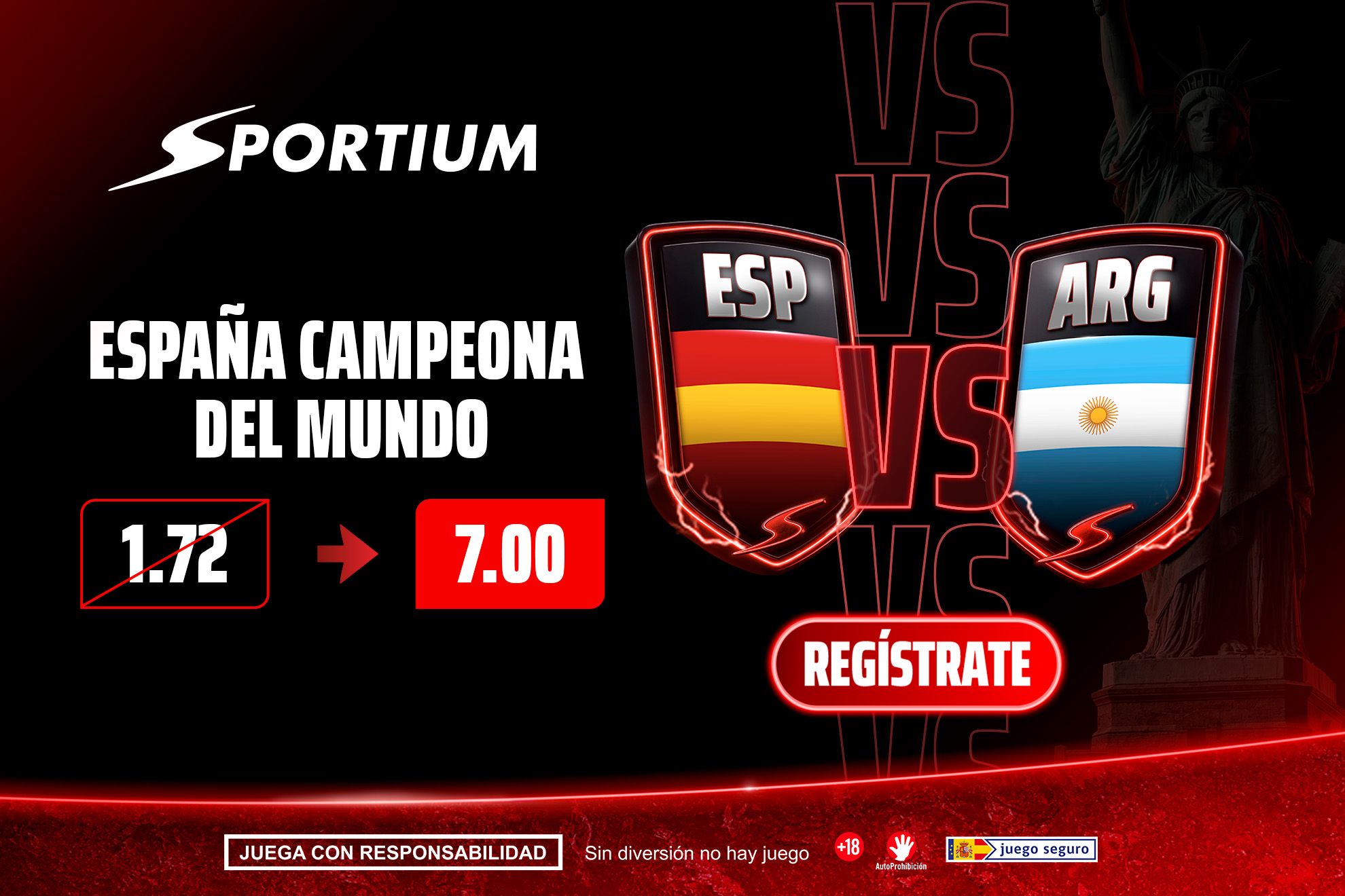España vs Argentina Oferta Sportium