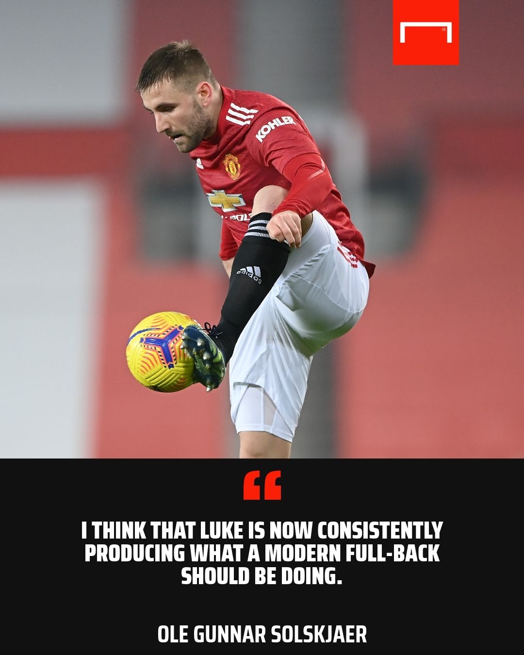 Luke Shaw Ole Gunnar Solskjaer Manchester United GFX