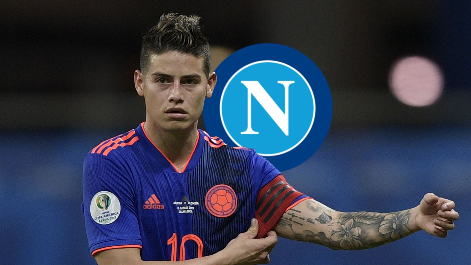 James Rodriguez, Colombia, Napoli Logo