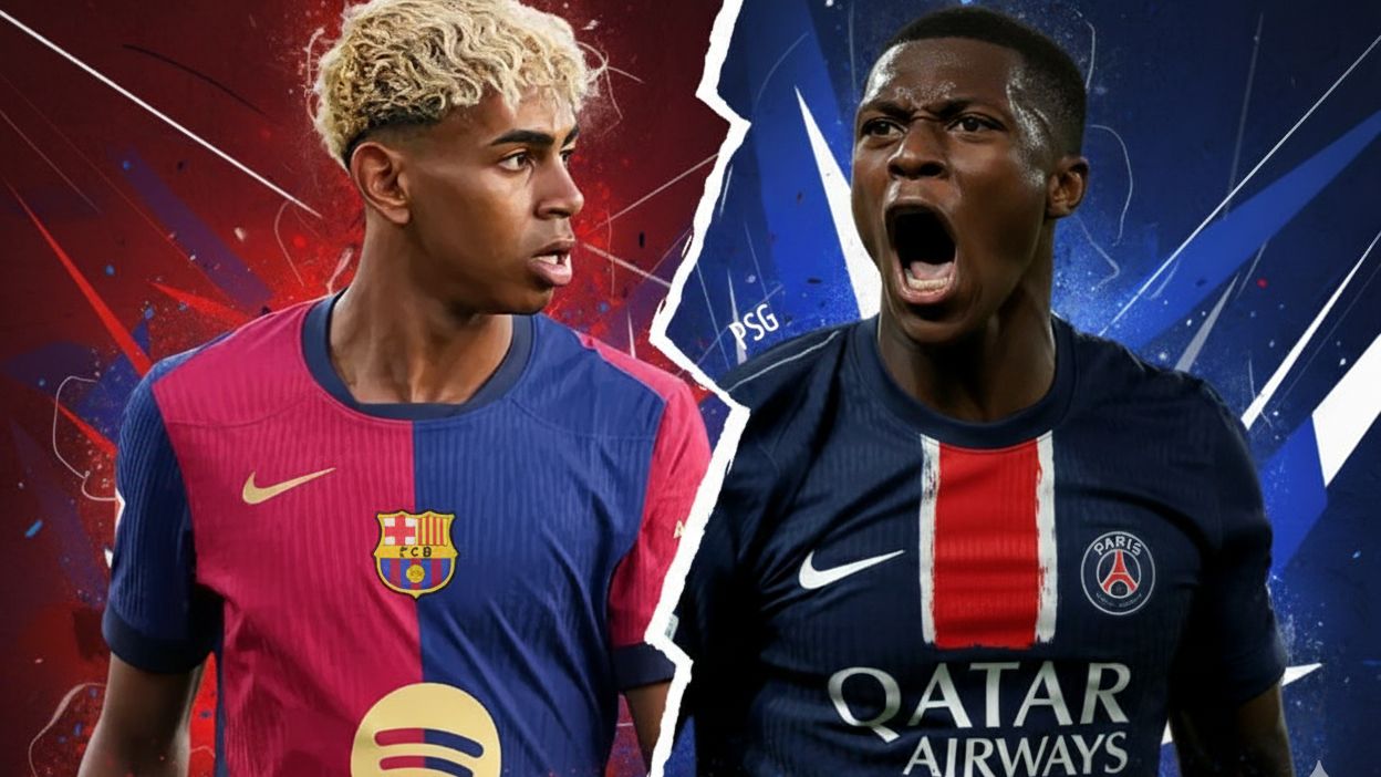 Lamine Yamal Barca Nuno Mendes PSG GOAL ONLY