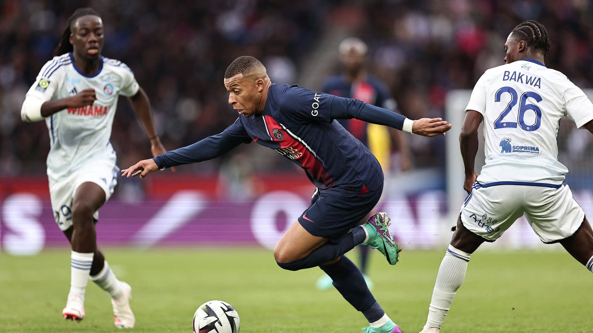 Kylian Mbappe PSG Strasbourg 2023-24