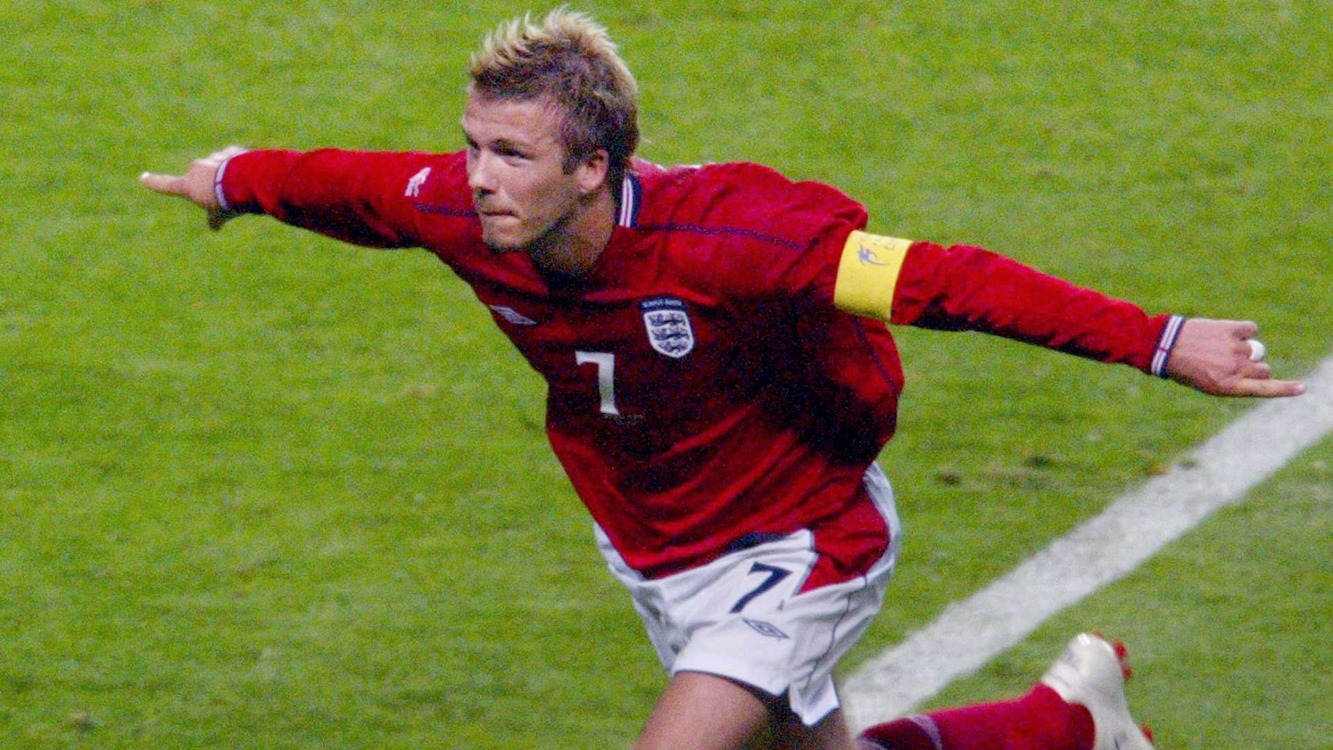 Beckham England Argentina 2002
