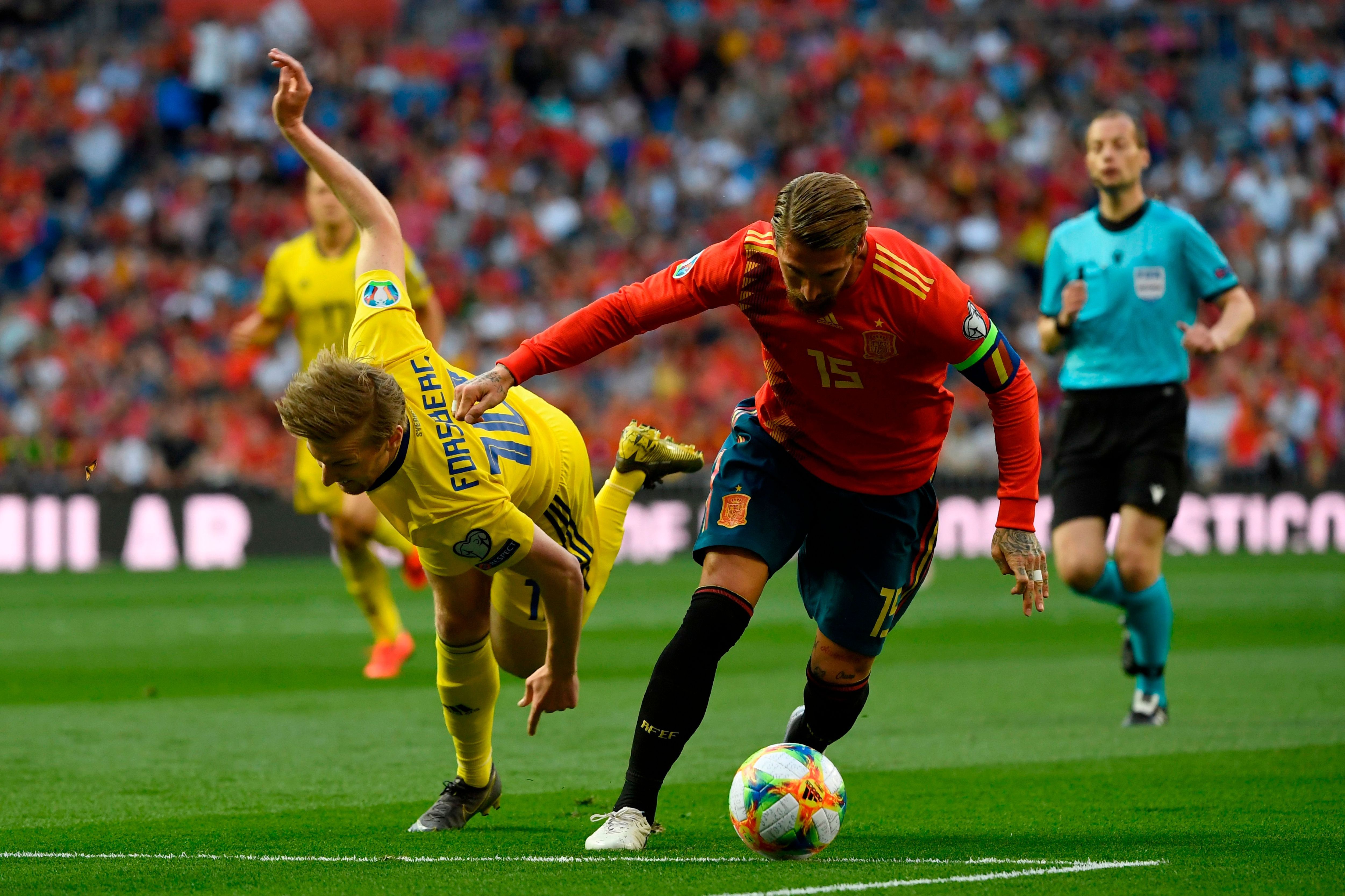 Sergio Ramos España Suecia Clasificación Eurocopa 2020