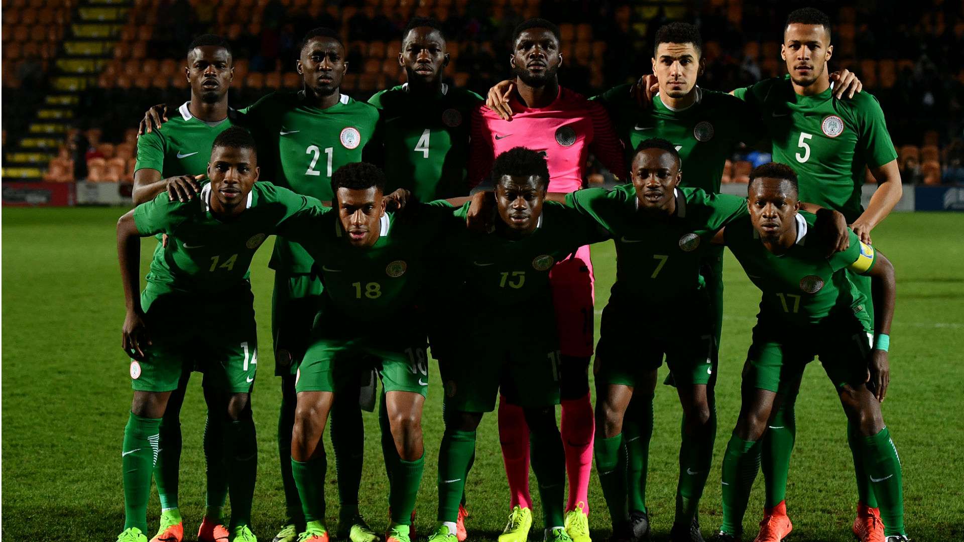 Nigeria line up