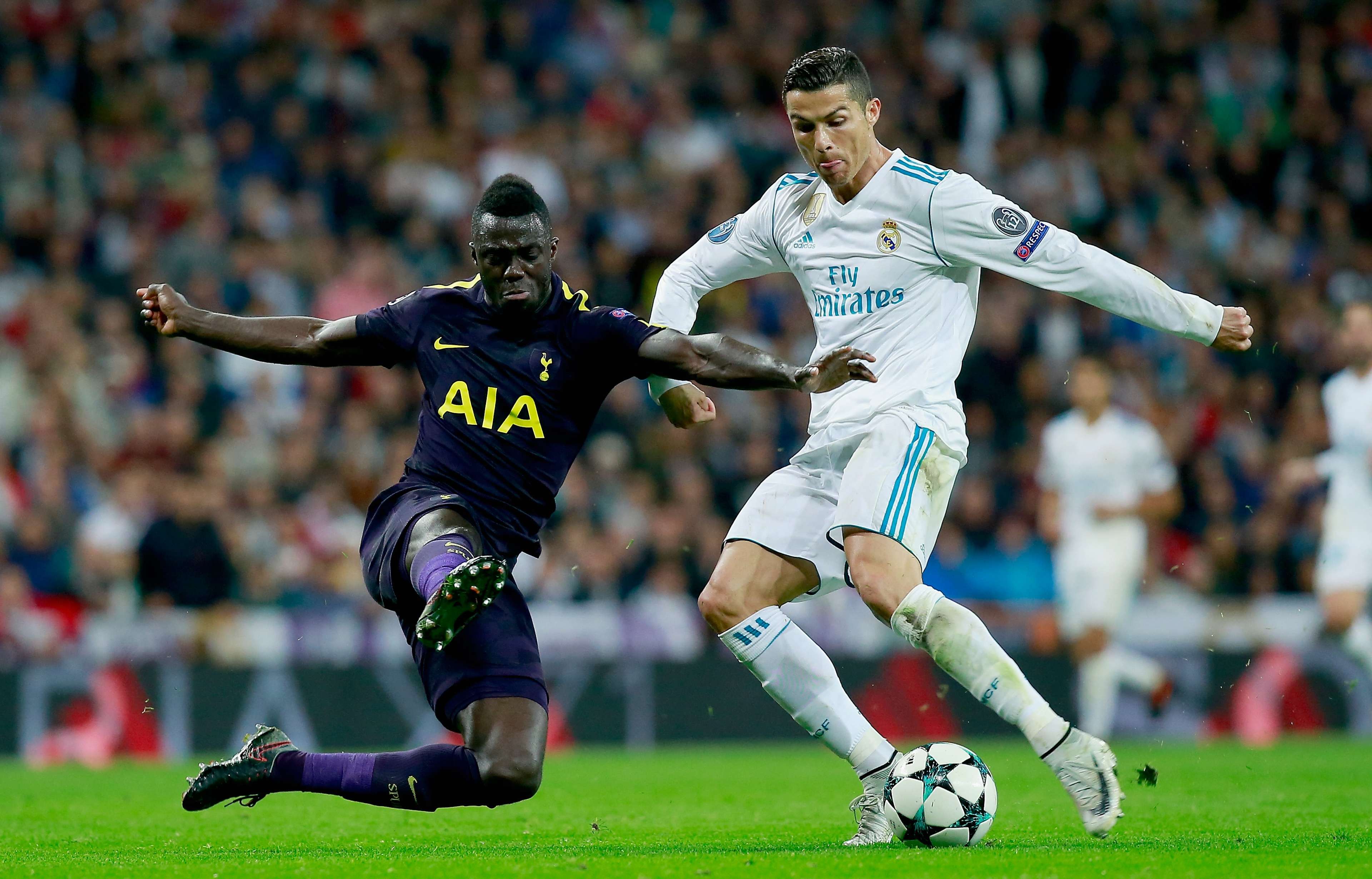 Cristiano Ronaldo & Davinson Sanchez Real Madrid Tottenham Champions League