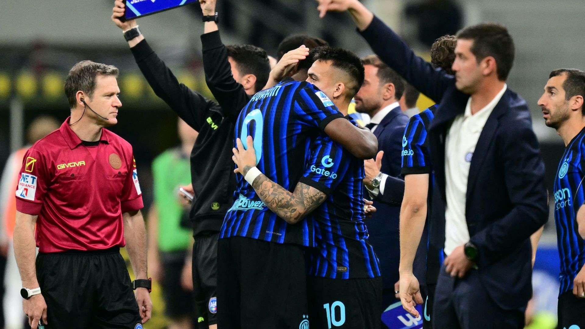 Lautaro Martinez Marcus Thuram Inter Parma Serie A