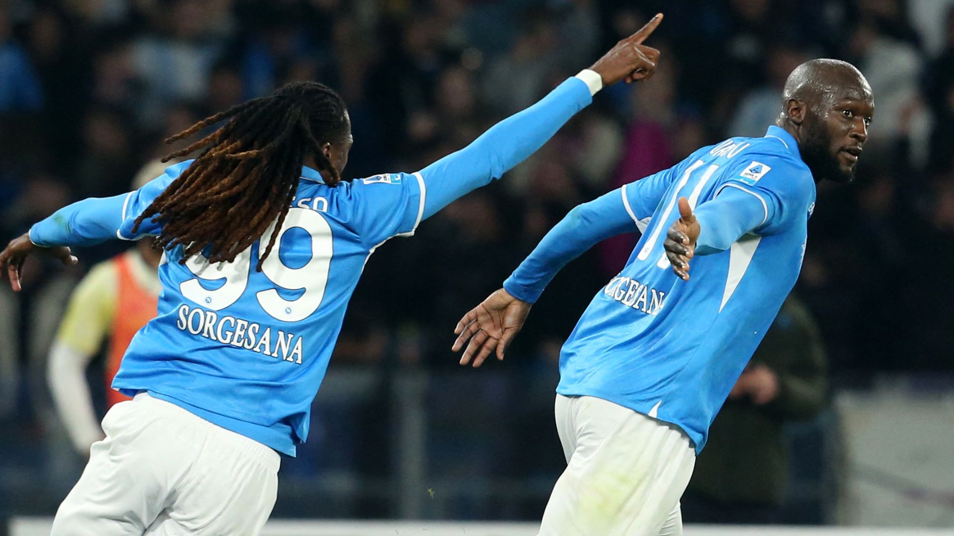 Lukaku Napoli esultanza Juventus Serie A