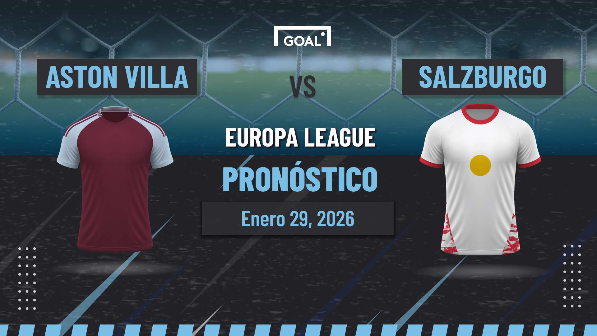 Aston Villa vs Salzburgo Pronóstico y Apuestas Europa League | 29/01/26