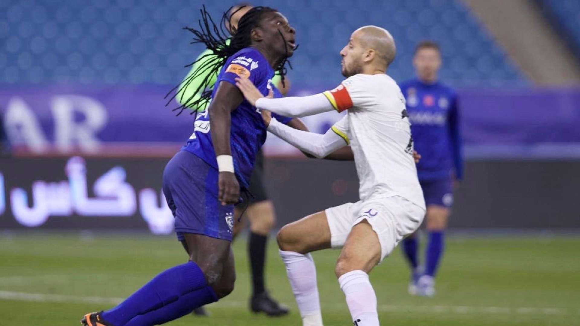 Karim Al Ahmadi - bafetimbi gomis - Al Hilal Al Ittihad saudi professional league