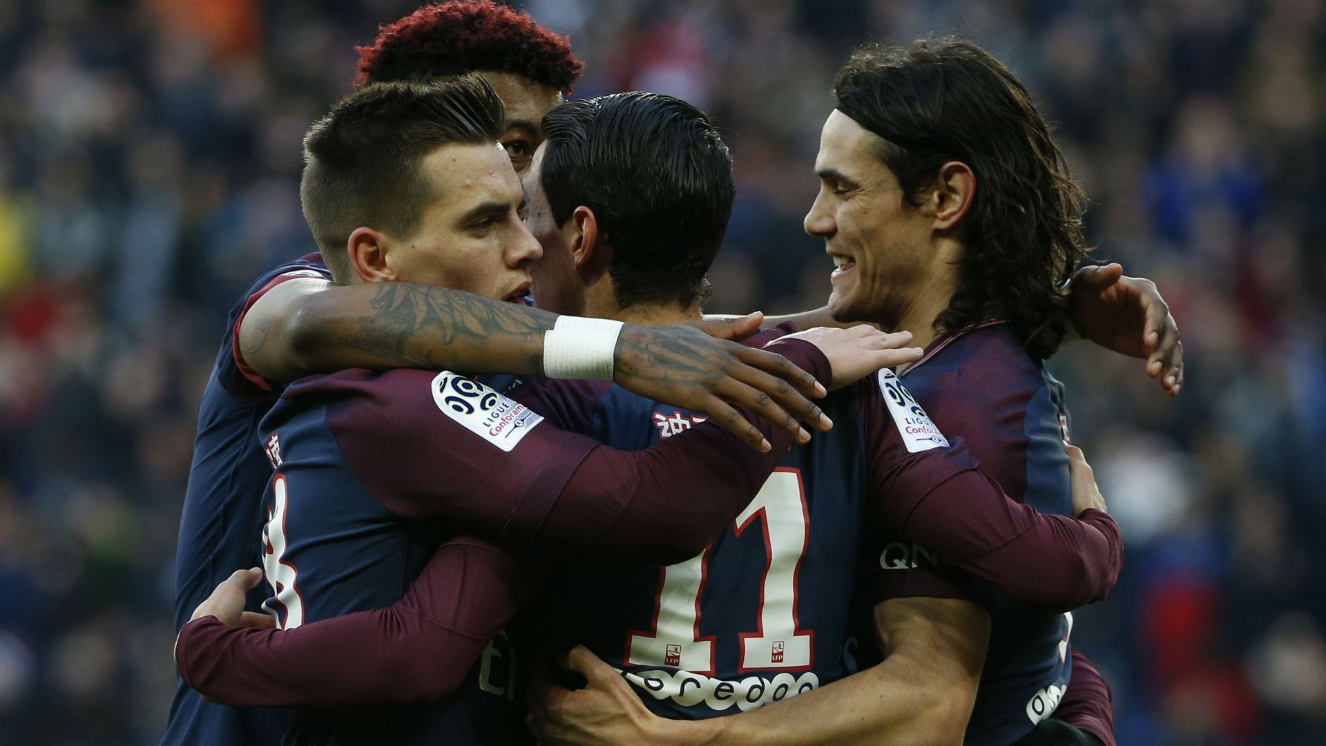 Angel Di Maria PSG Strasbourg Ligue 1 17022018