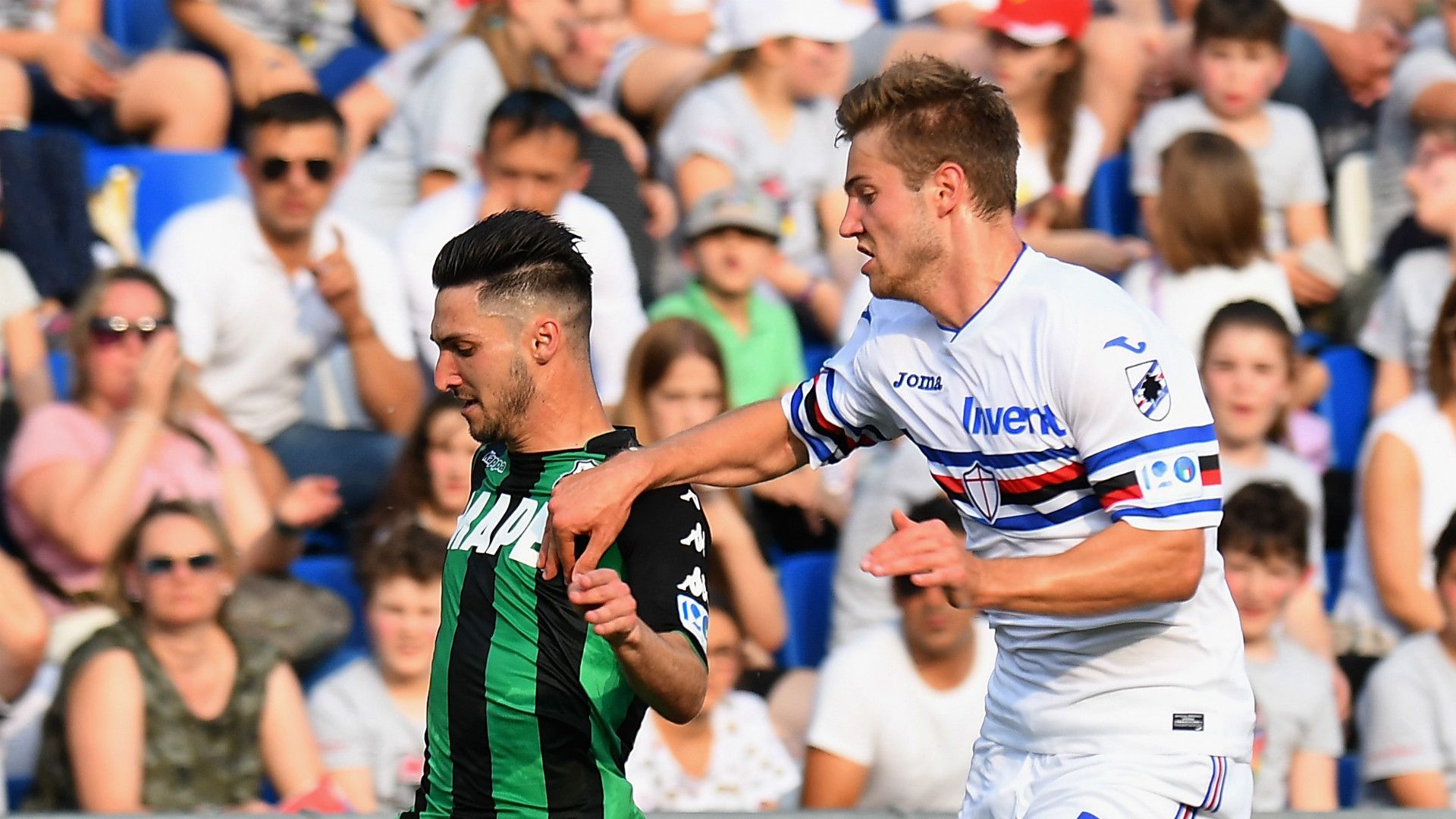 Matteo Politano, Joachim Andersen, Sassuolo, Sampdoria, Serie A, 06052018