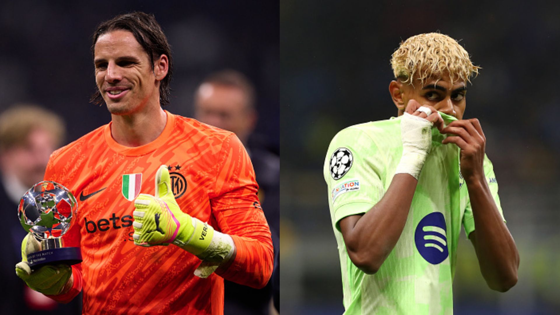 Yann Sommer Lamine Yamal Inter Barcelona Champions League 2025