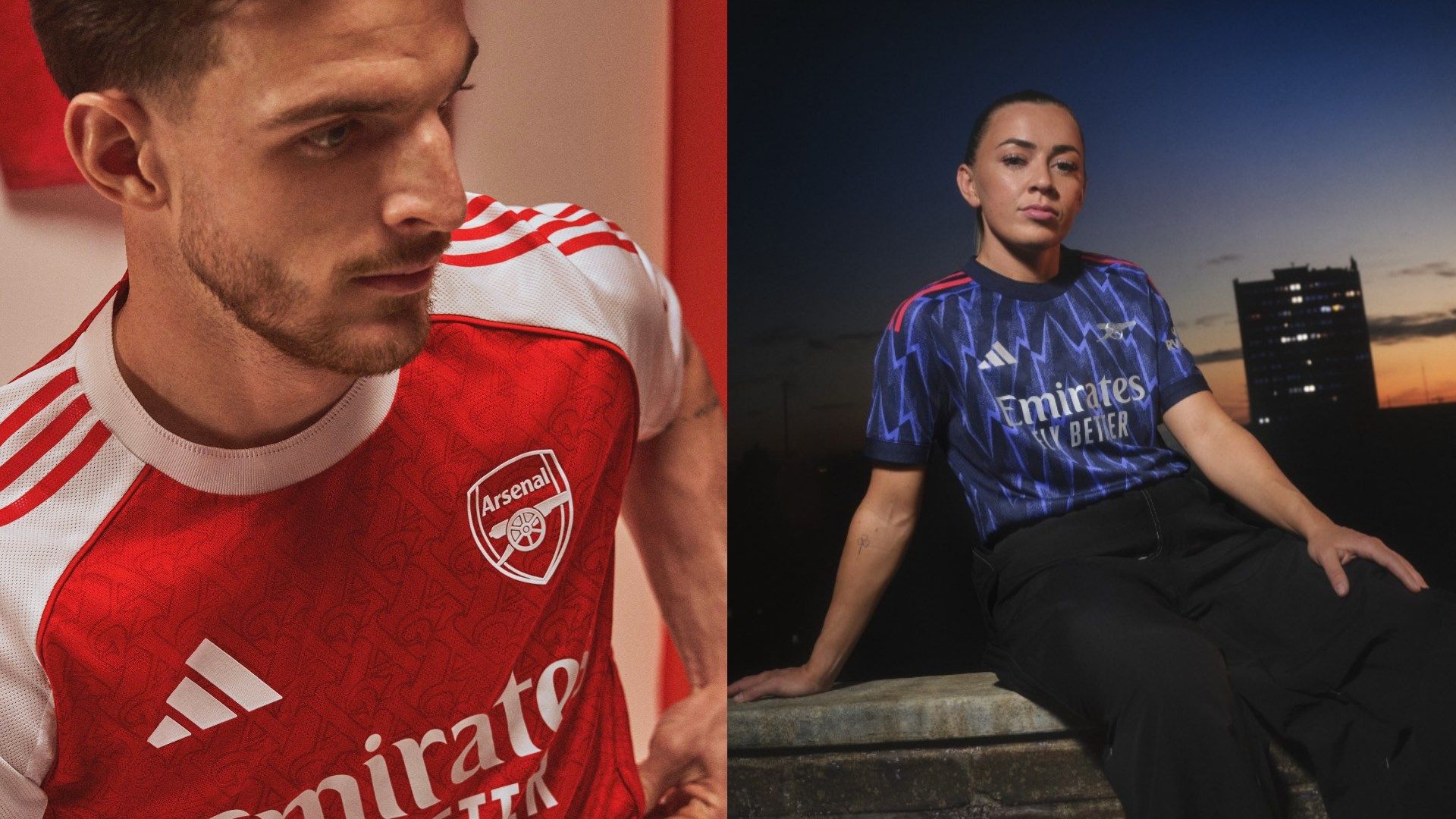 Arsenal 2025-26 home & away kits