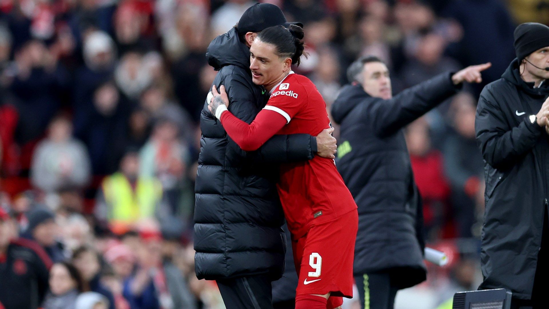 Darwin Nunez Jurgen Klopp Liverpool 2023-24