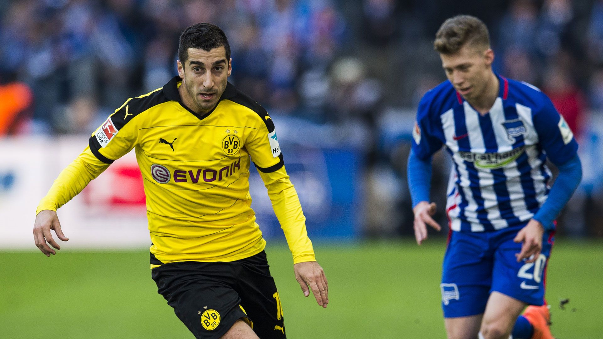 Henrikh Mhkitaryan Borussia Dortmund Bundesliga against Hertha BSC 06022016