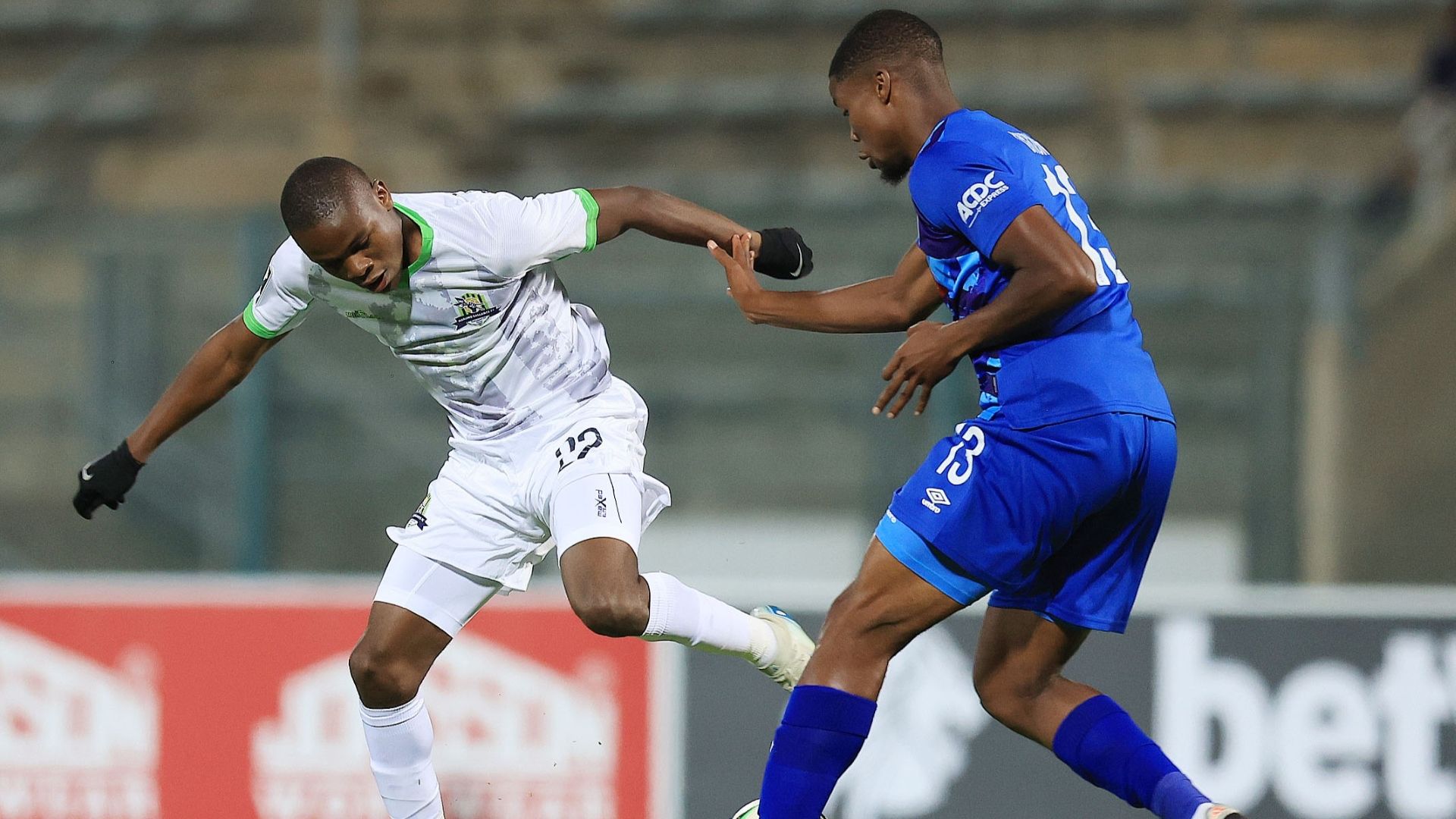 Ime Okon and Siyabulela Shai, SuperSport United vs Marumo Gallants