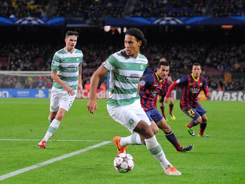Virgil van Dijk FC Barcelona v Celtic  UEFA Champions League