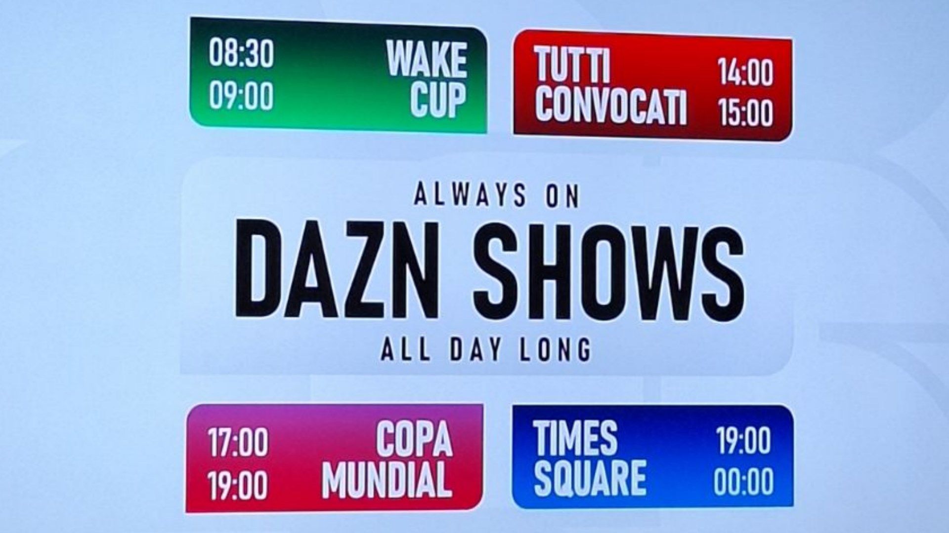 DAZN Mondiali