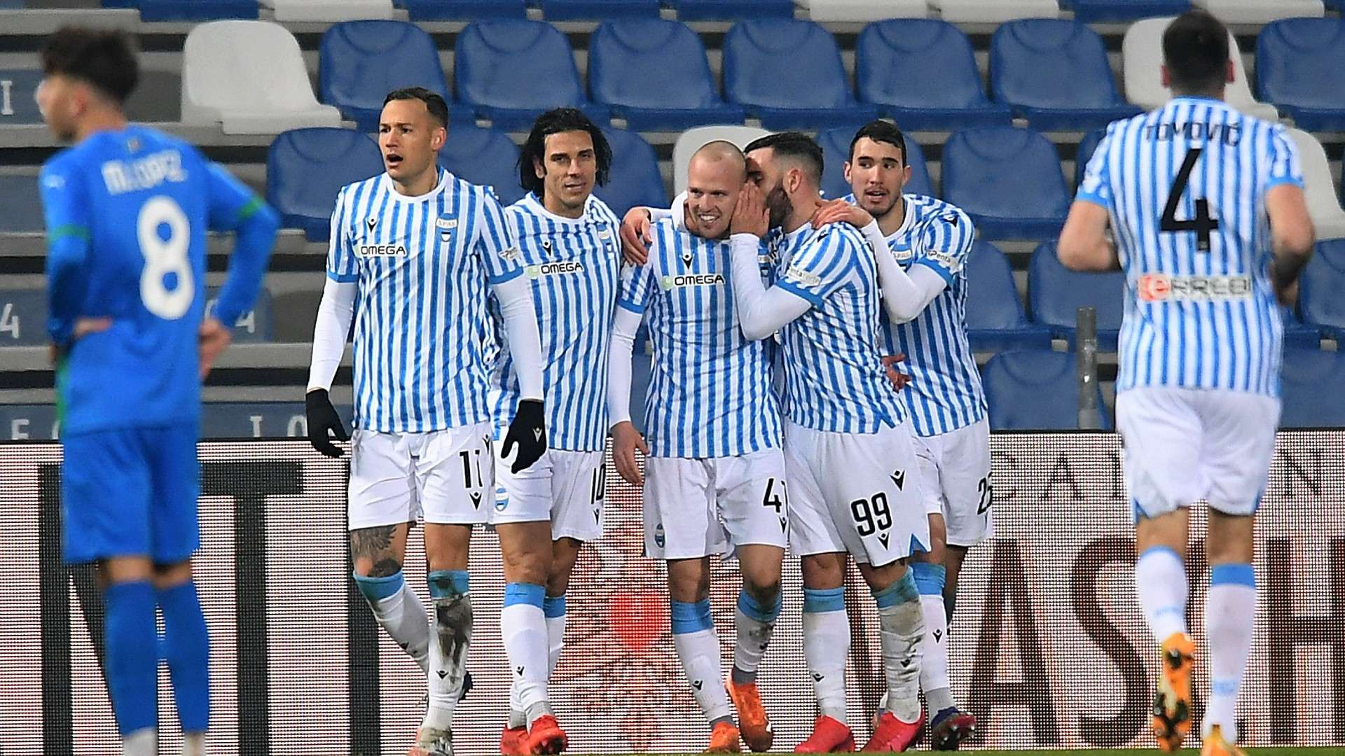 SPAL celebrating - Coppa Italia
