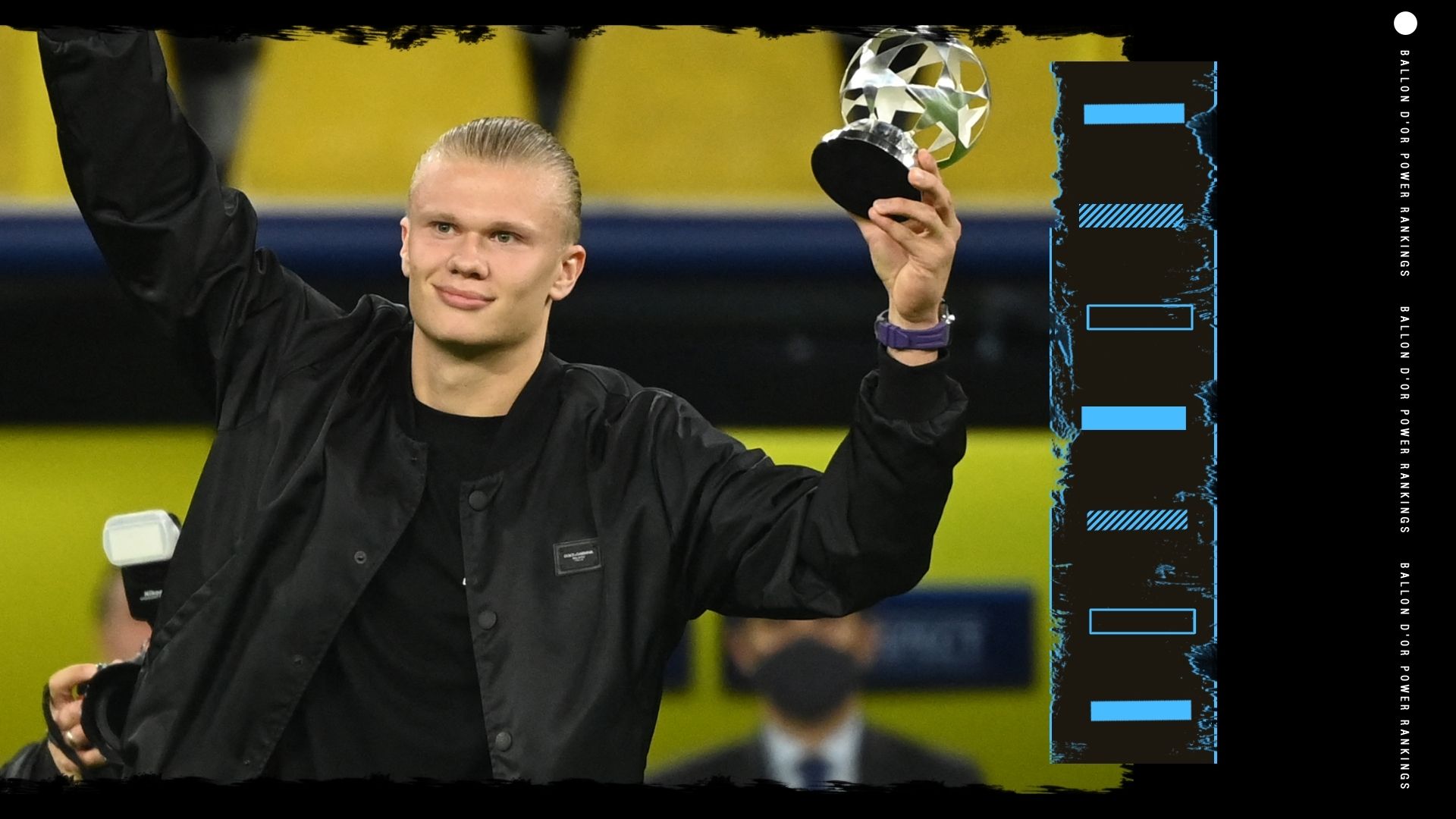 Erling Haaland Ballon d'Or Rankings GFX