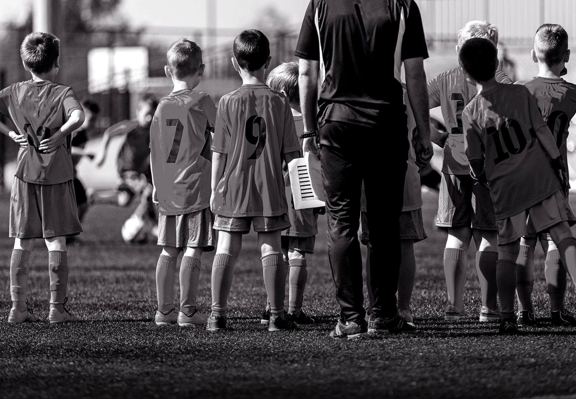Children's football mock up