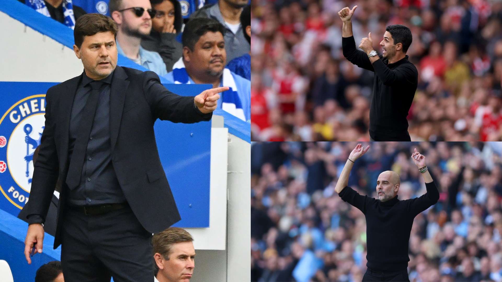 Pochettino-Arteta-Guardiola-Chelsea-Man-City-Arsenal