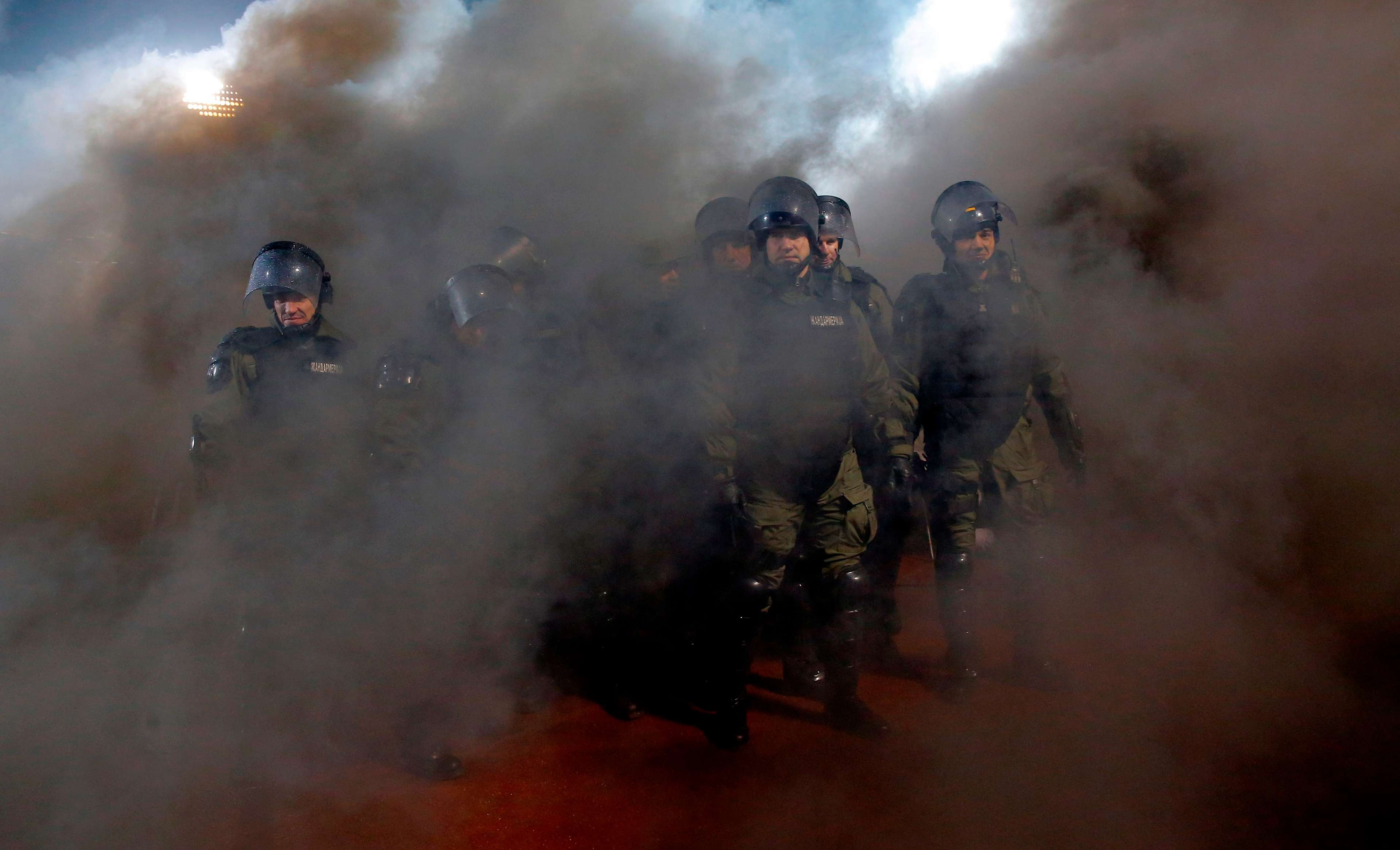 Polizei Pyrotechnik 13122017