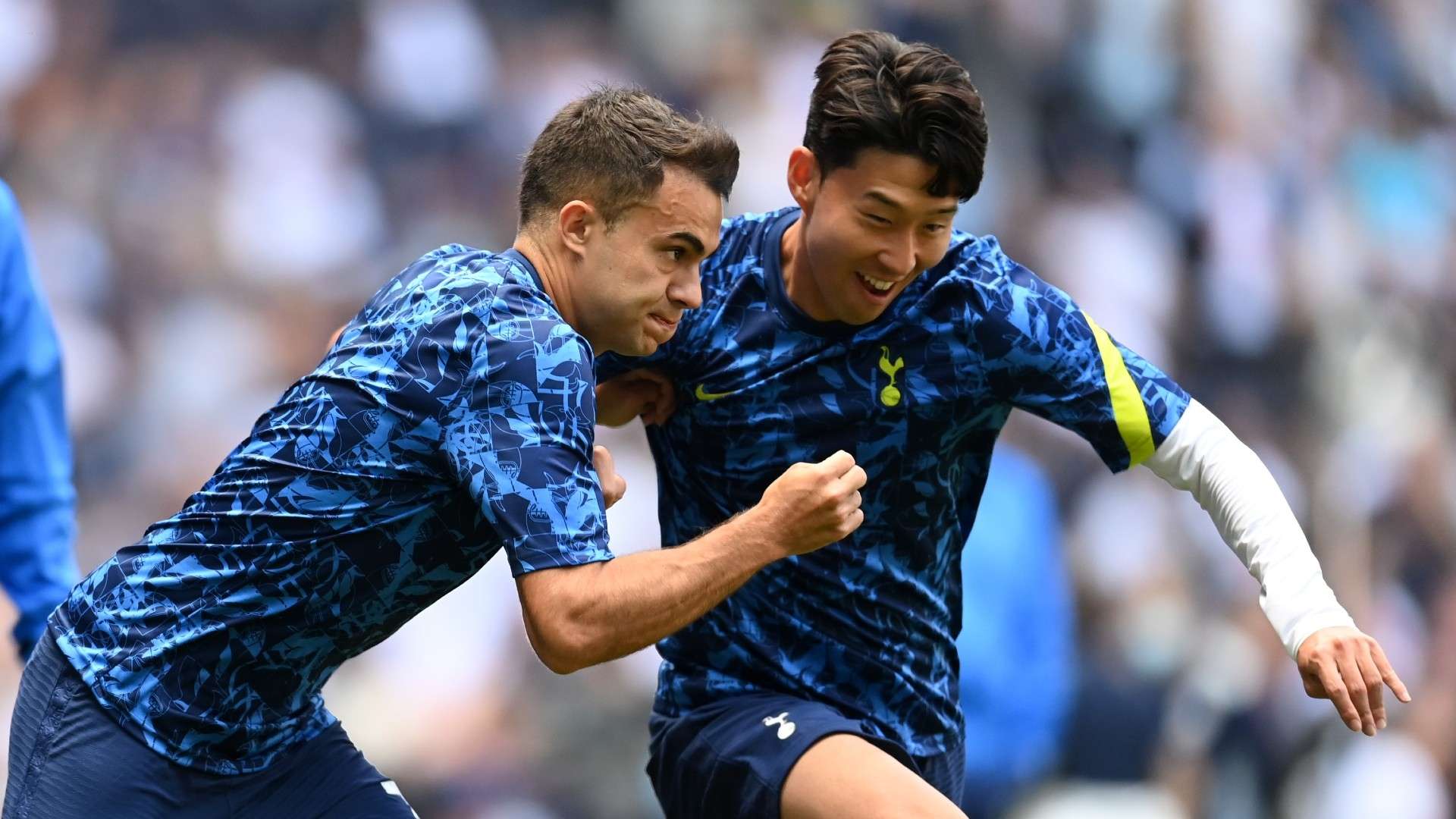 Sergio Reguilon Son Heung-min Tottenham vs Man City Premier League 2021-22