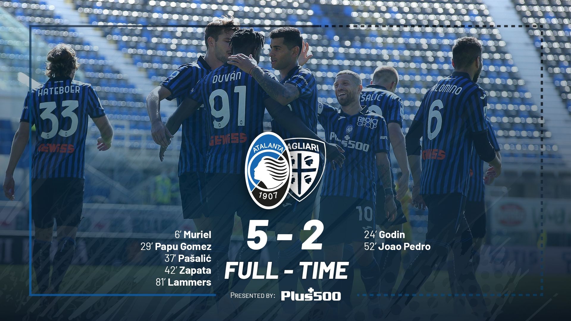 아탈란타 5-2 칼리아리