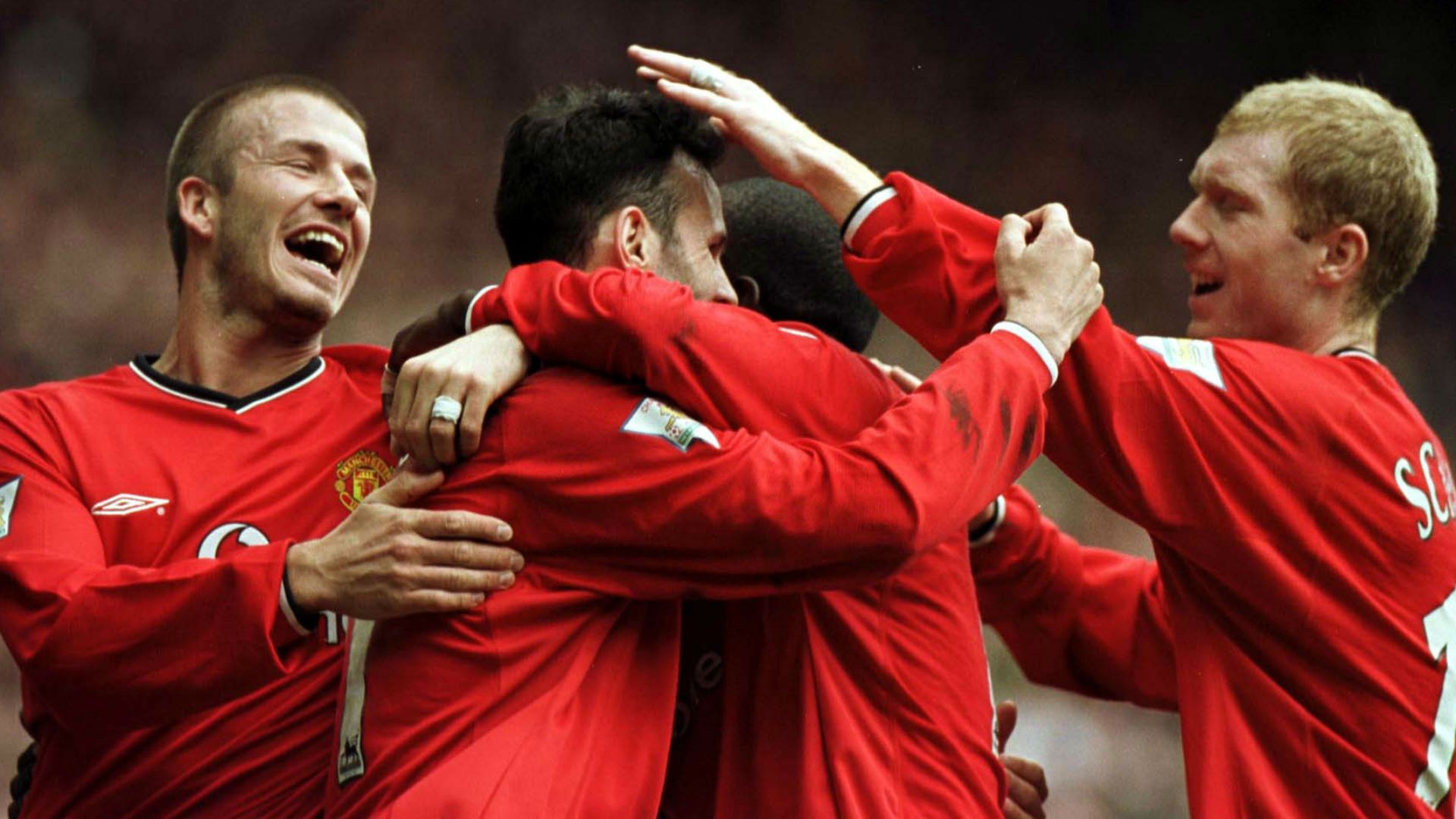 David Beckham Ryan Giggs Paul Scholes Manchester United