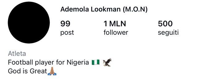 Ademola Lookman Atalanta Instagram