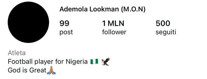 Ademola Lookman Atalanta Instagram