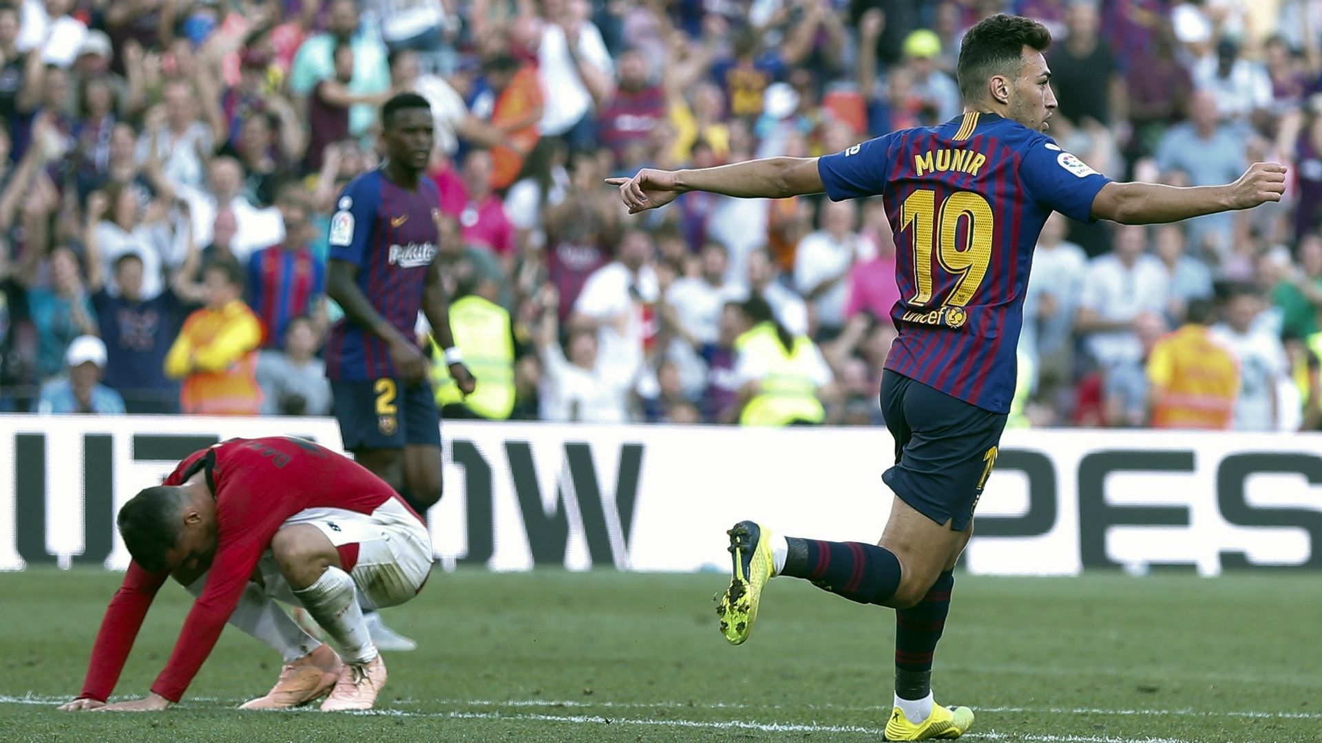Munir El Haddadi Barcelona Athletic Bilbao La Liga 09292018