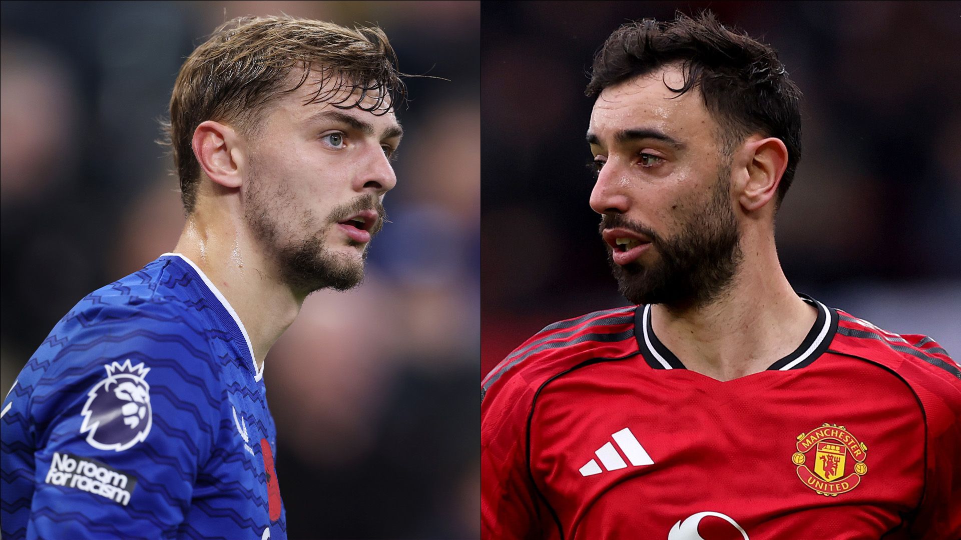 Kiernan Dewsbury-Hall Everton Bruno Fernandes Man Utd