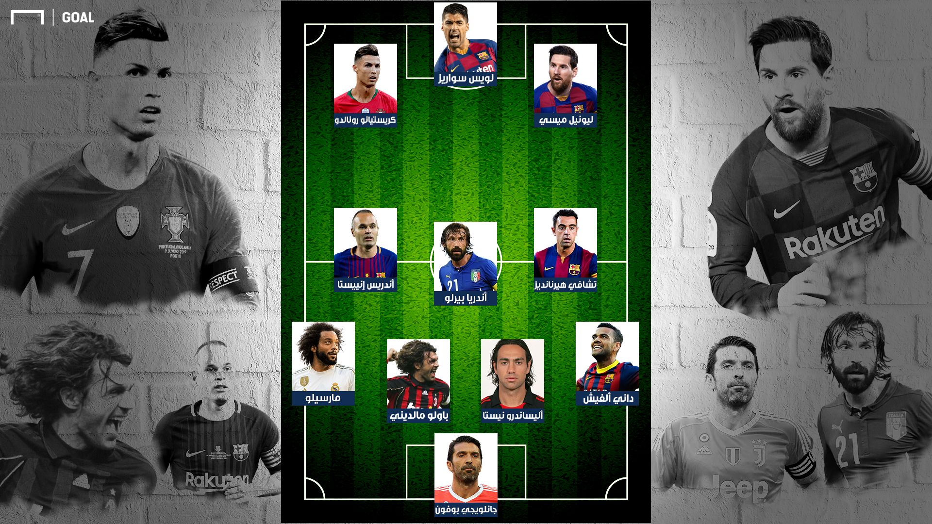 تشكيل القرن 21 في الدوريات الأوروبية الكبرى