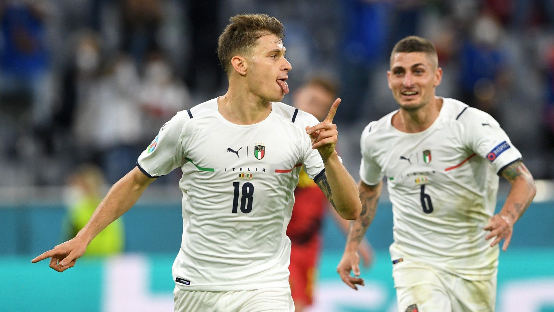 Nicolo Barella Italy Belgium Euro 2020