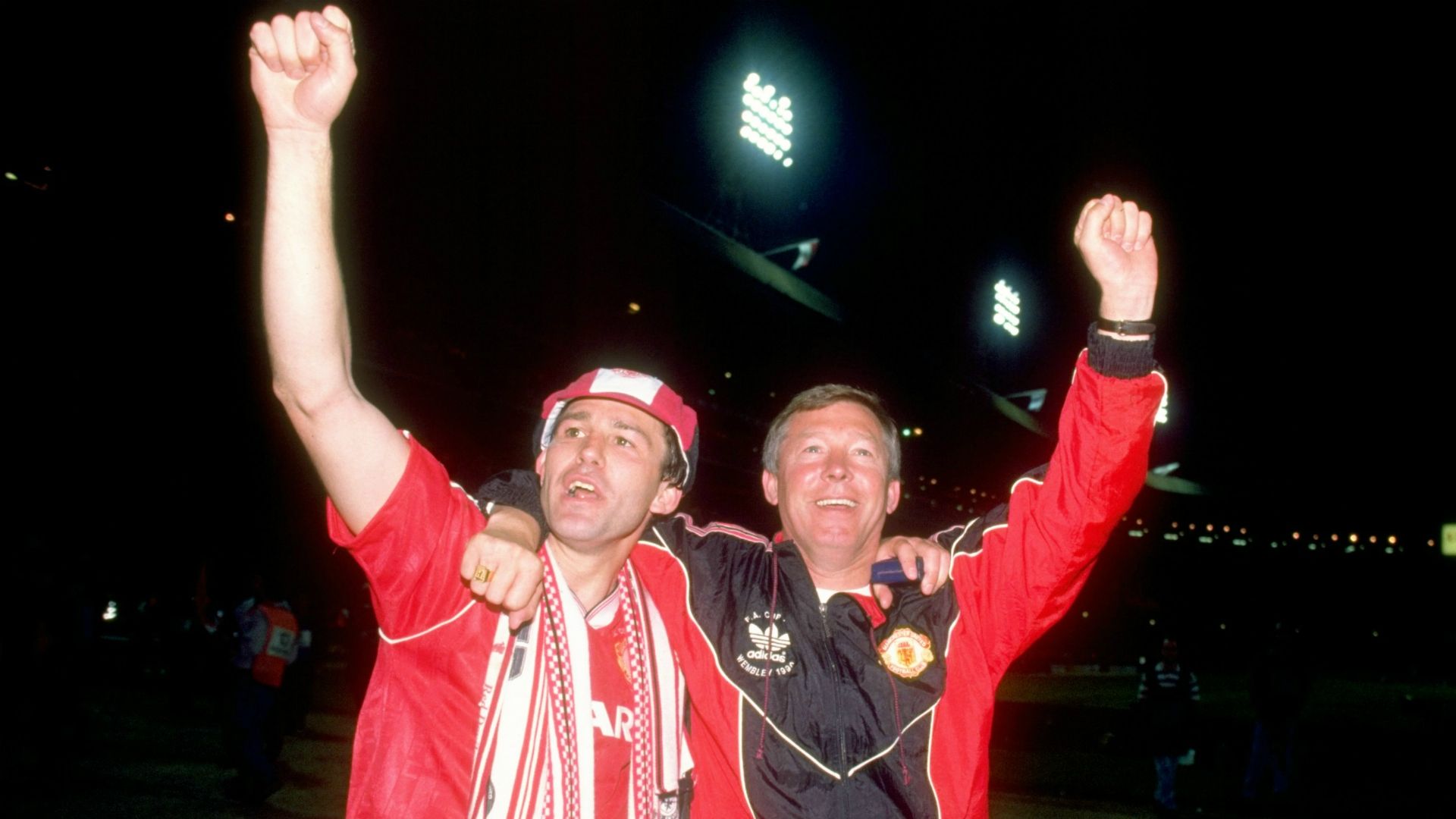 Bryan Robson Sir Alex Ferguson Manchester United