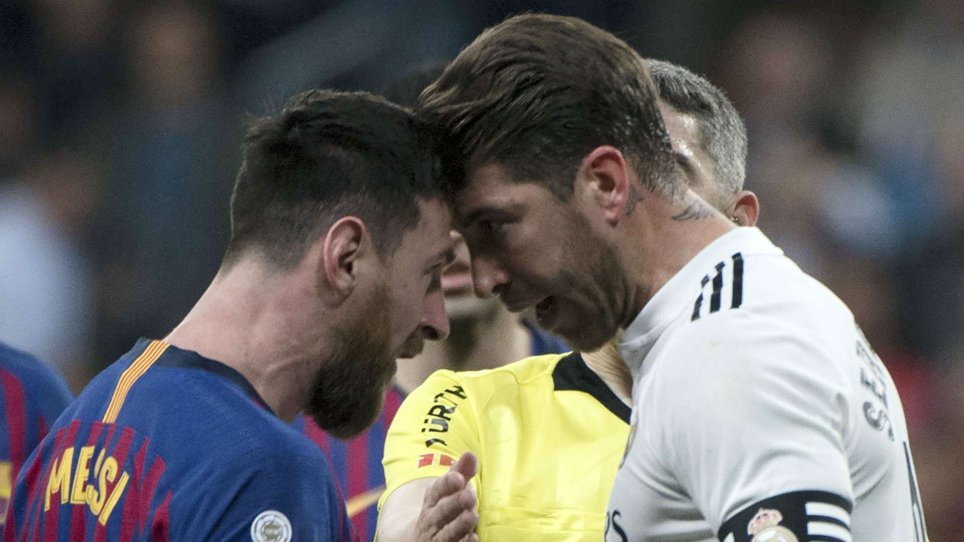 ليونيل ميسي راموس ريال مدريد برشلونة