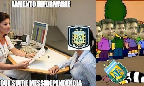 Memes España vs Argentina