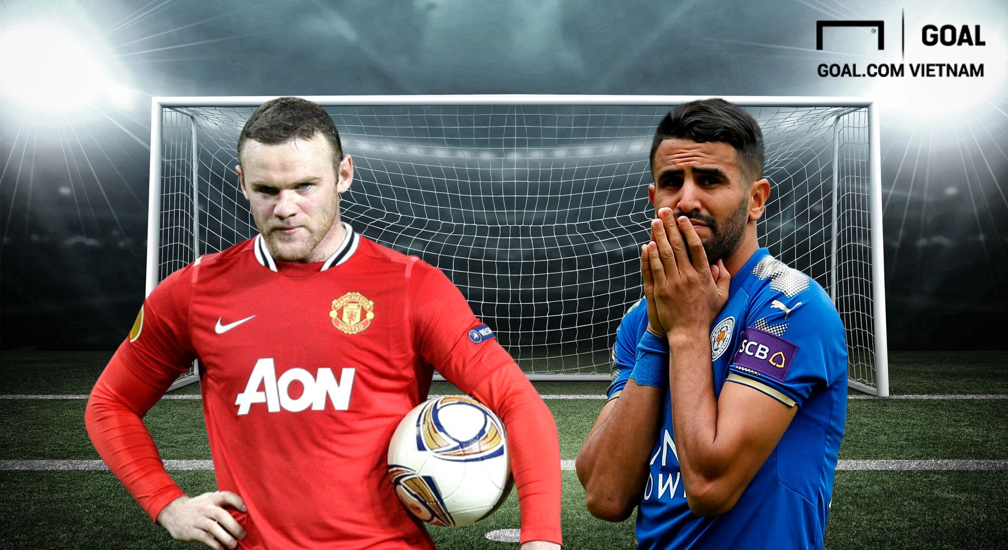 Wayne Rooney Riyard Mahrez GFX