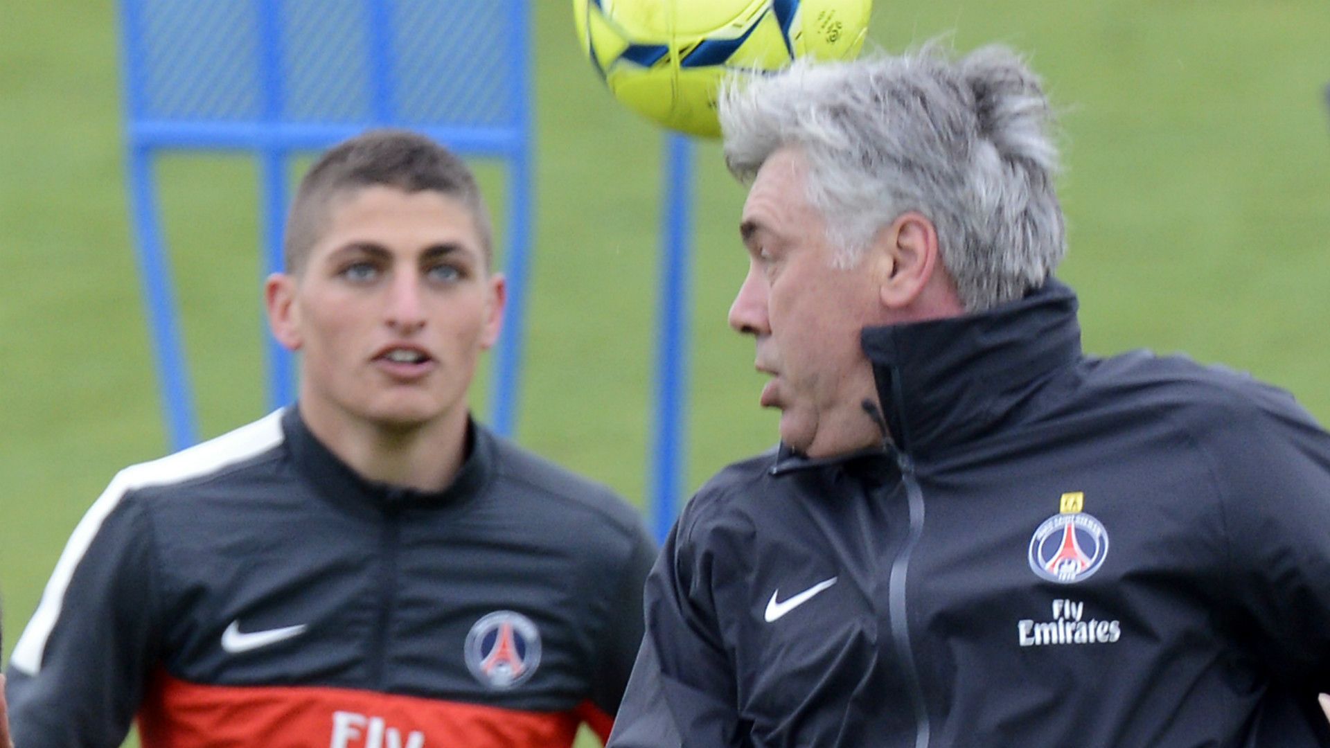 MARCO VERRATTI CARLO ANCELOTTI PSG