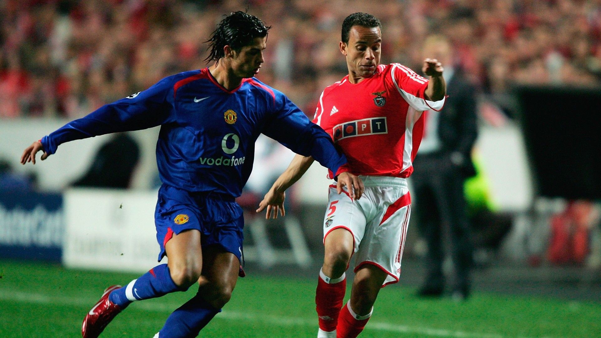 Cristiano Ronaldo Léo Manchester United Benfica Champions League