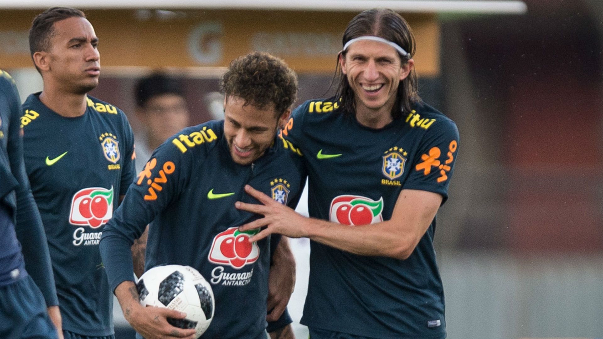 Neymar Filipe Luis Seleção Brasil Tite Brasil Seleção Granja Comary 25 05 2018