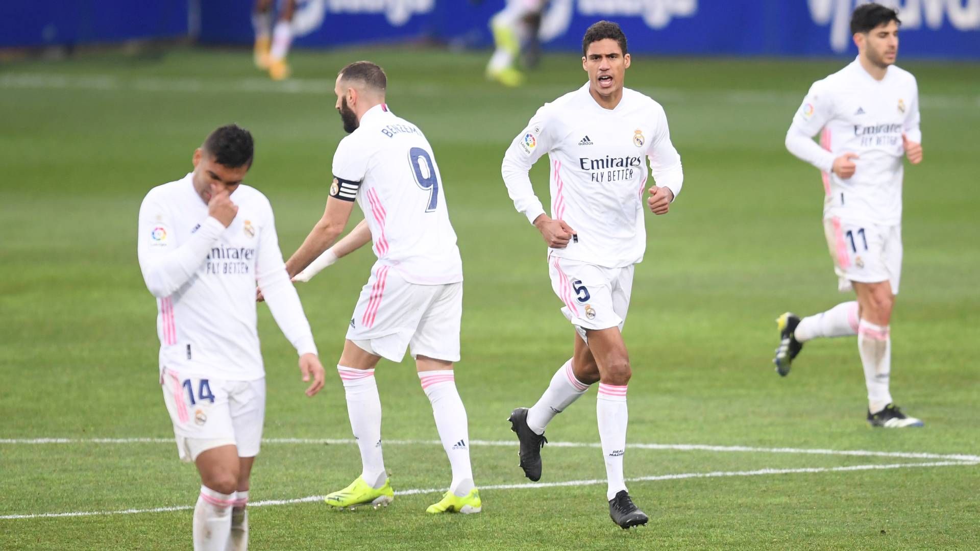 Real Madrid, Huesca, Karim Benzema, Varane, Casemiro