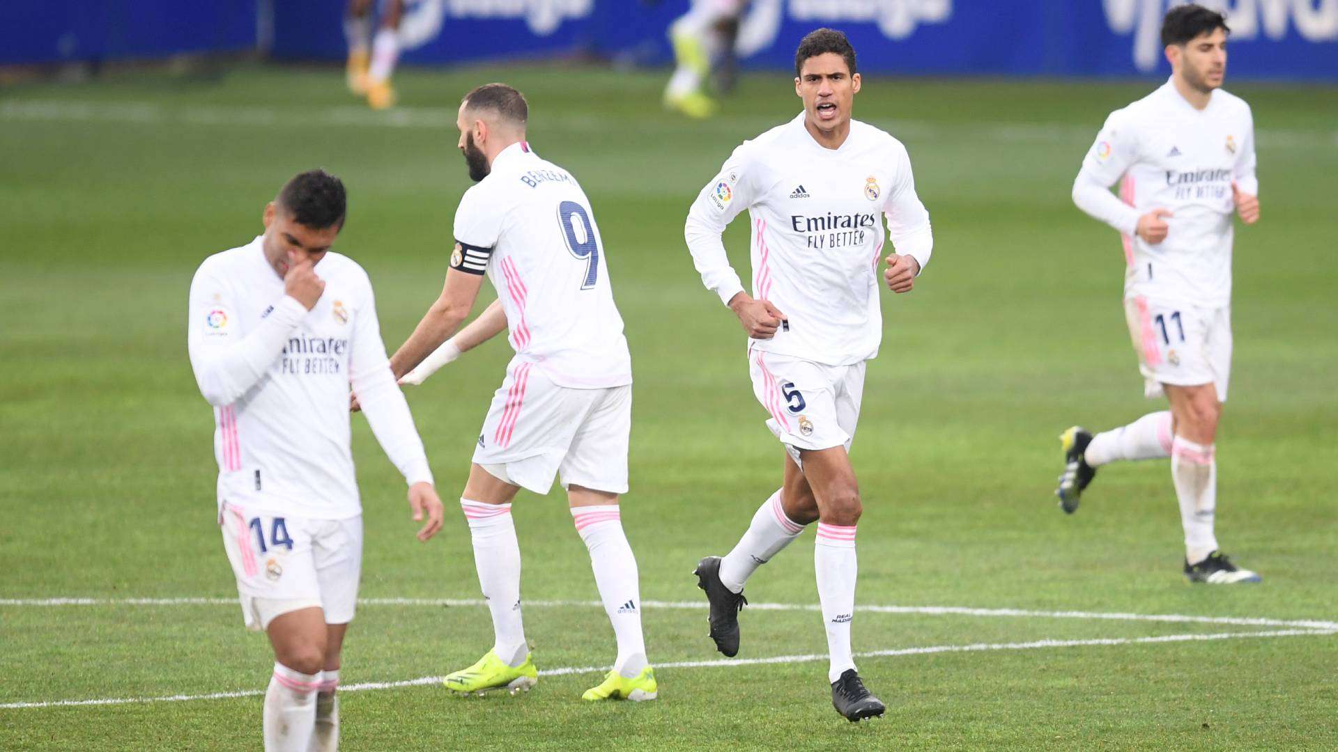 Real Madrid, Huesca, Karim Benzema, Varane, Casemiro