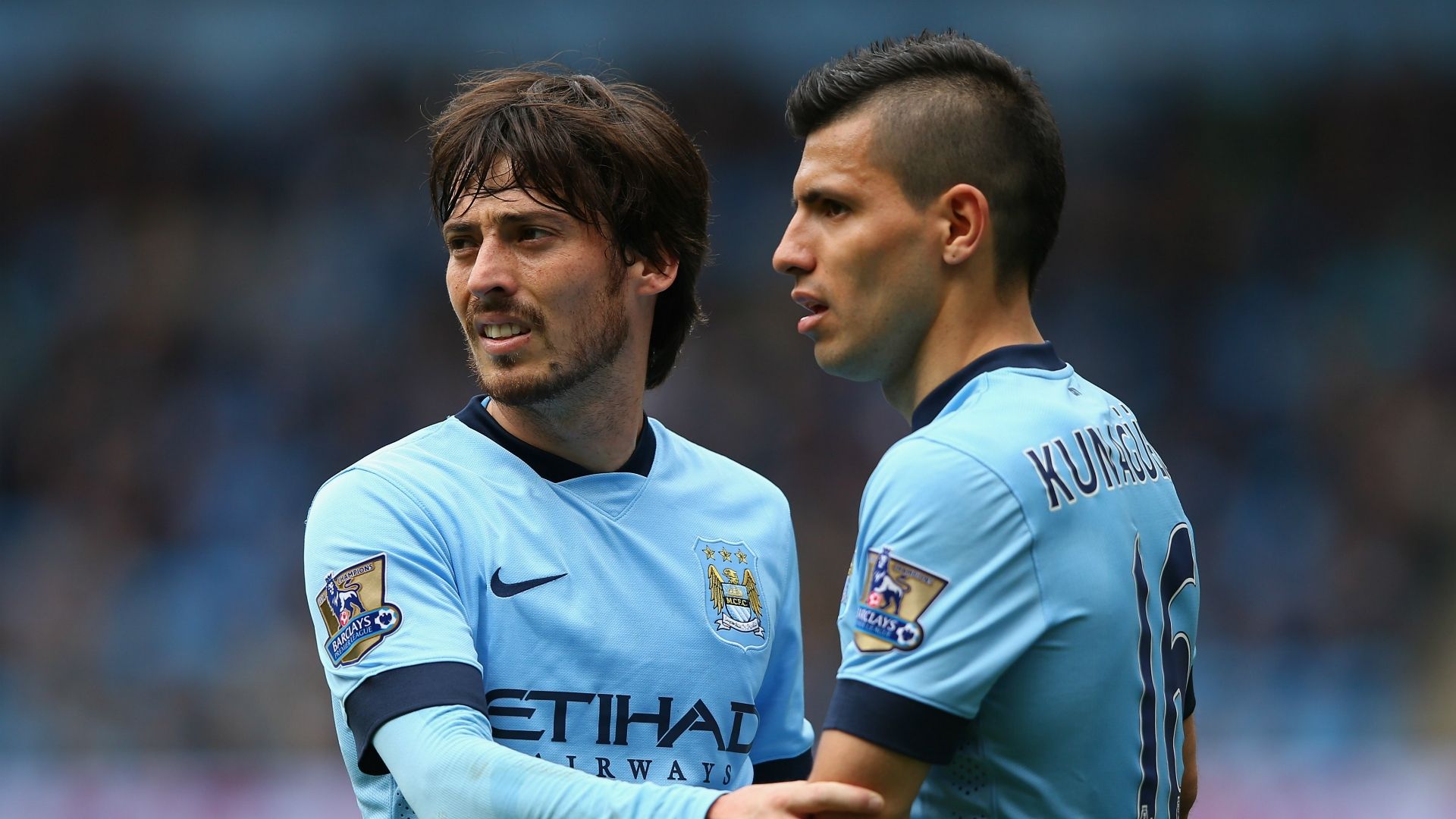 David Silva; Sergio Aguero Manchester City