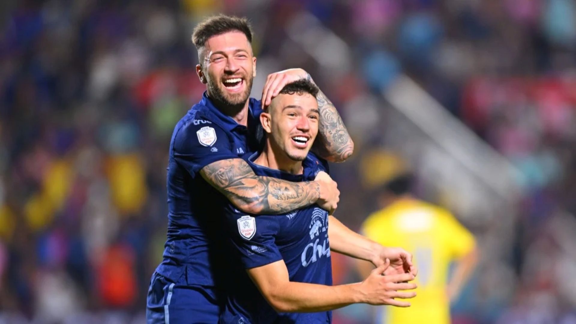 Selebrasi pemain Buriram United vs Cong An Ha Noi FC - ASEAN Club Championship