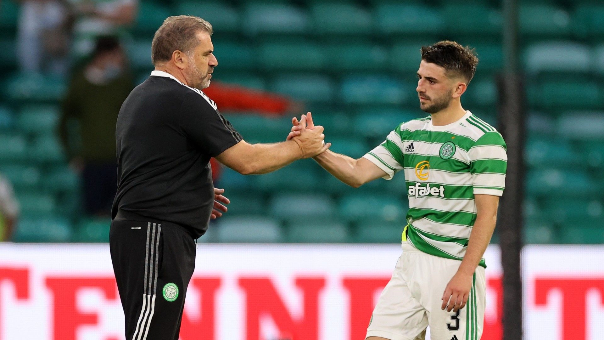 Ange Postecoglou Greg Taylor Celtic 2021-22