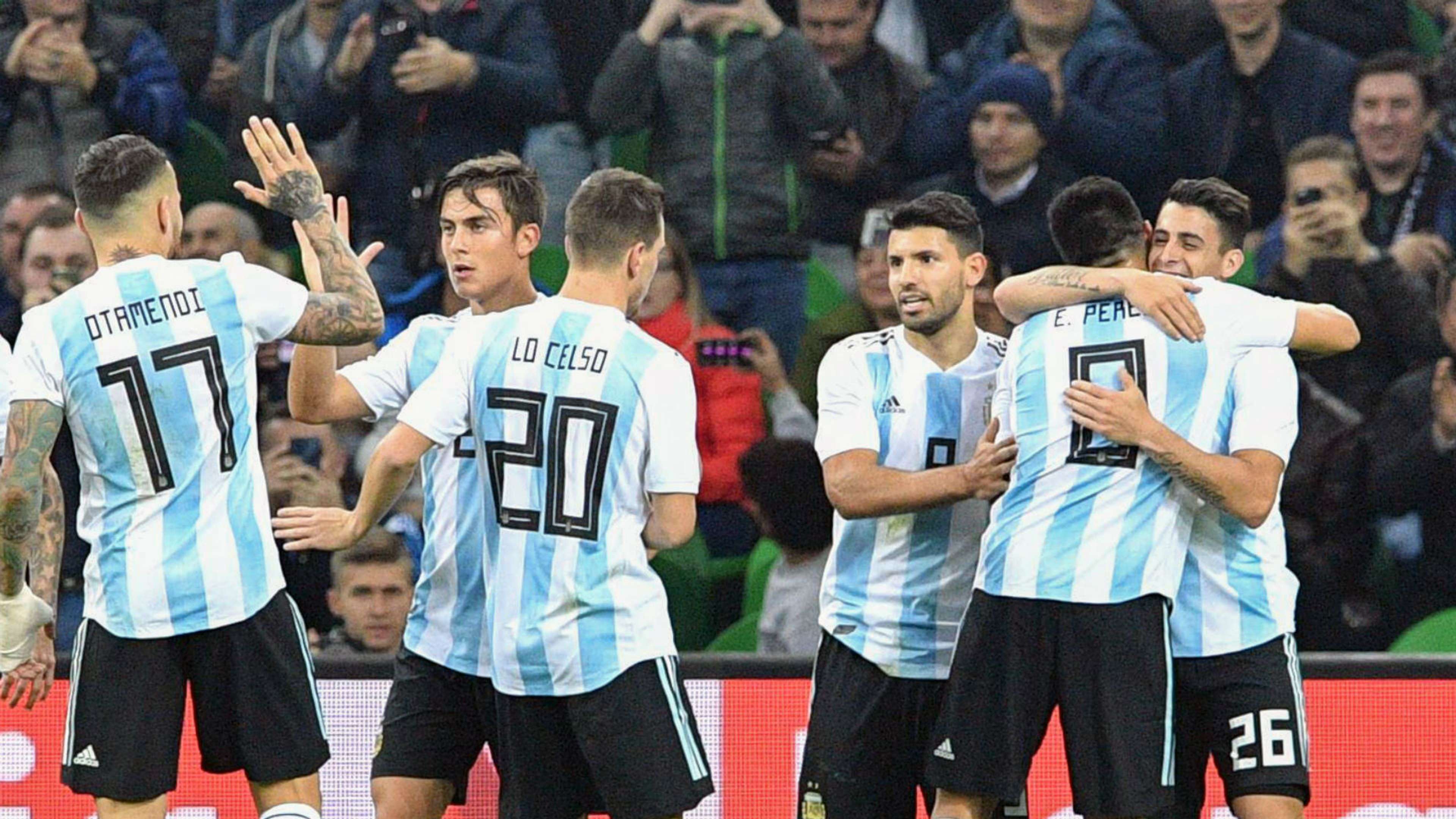 Argentina celebrate against Nigeria